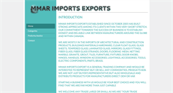 Desktop Screenshot of mmarimportsexports.com